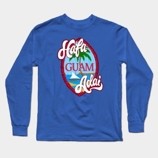 Hafa Adai Shield Guam Pride Long Sleeve T-Shirt